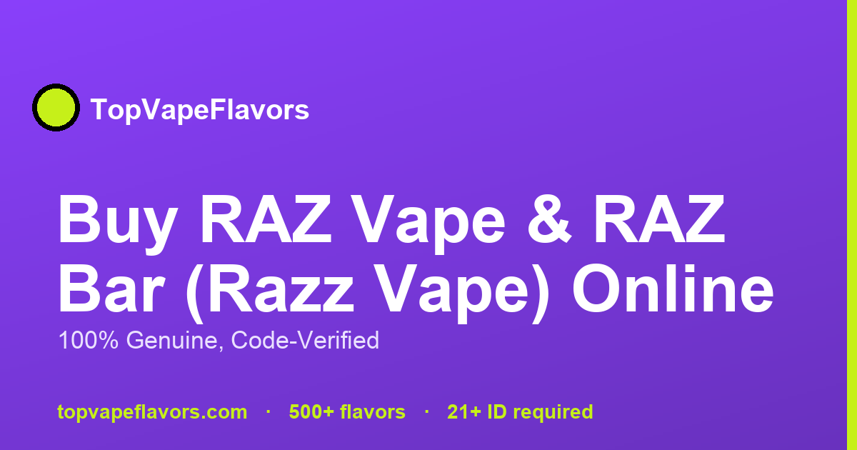vape flavors raz bar RAZ Vape Flavors