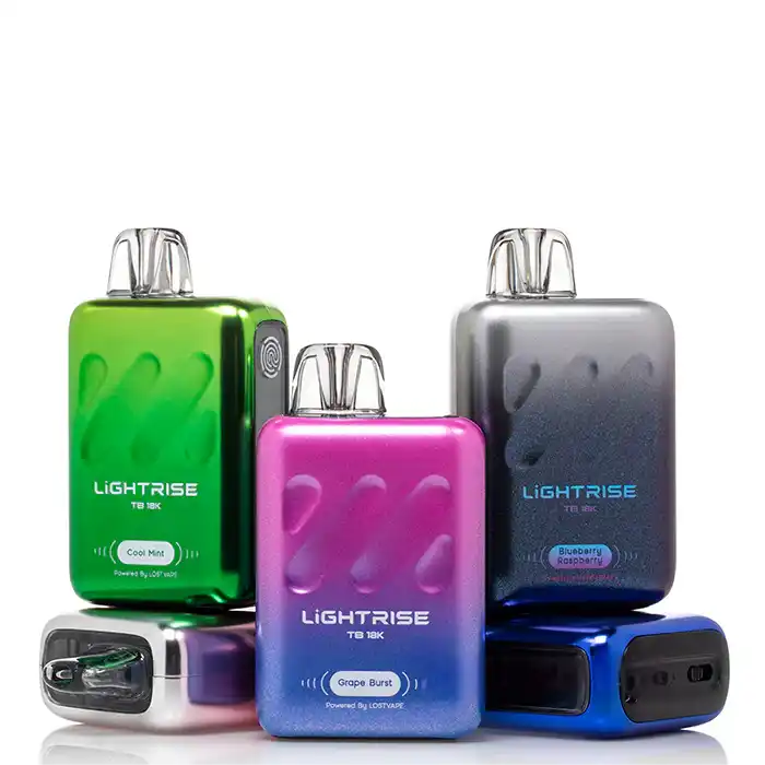 Lost Vape Orion bar Lightrise TB 18k disposable — vape flavors reviewed at TopVapeFlavors