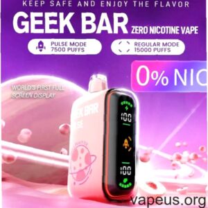 Geek Bar Pulse 15K Zero Nic Strawberry B Pop