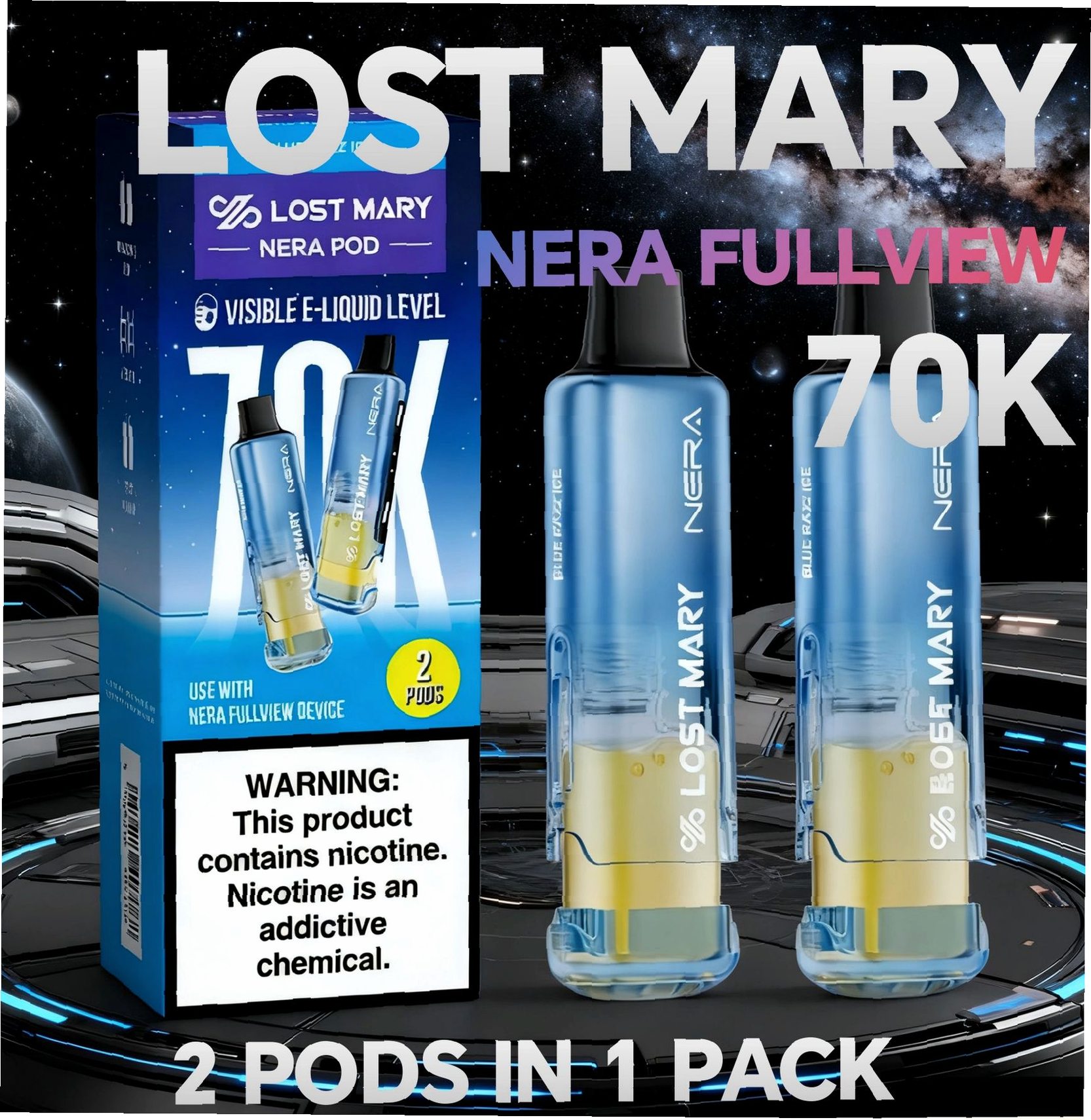 Lost Mary NERA FULLVIEW 70K POD | Replacement POD only