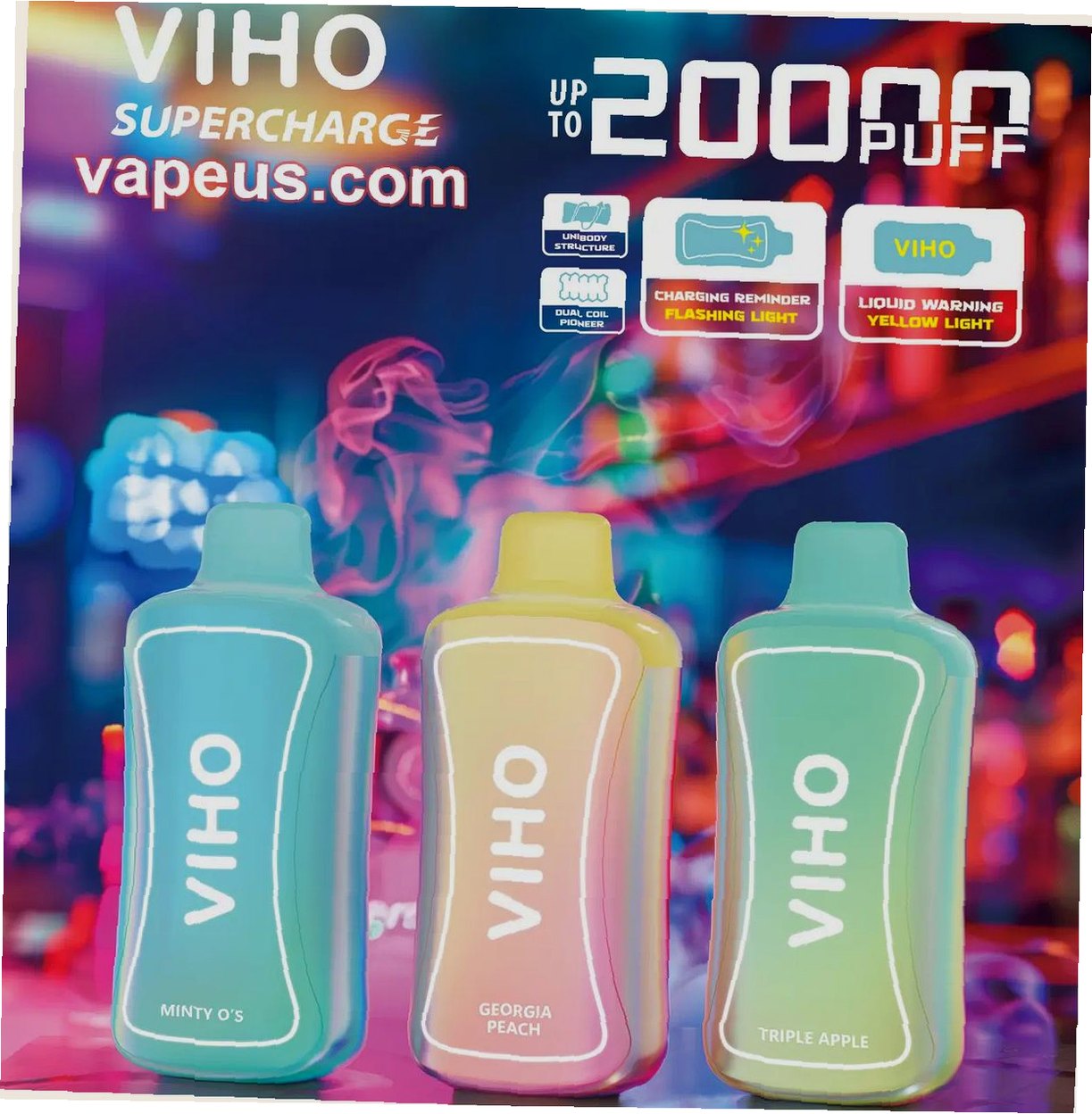 VIHO Supercharge 20,000 Puffs Disposable