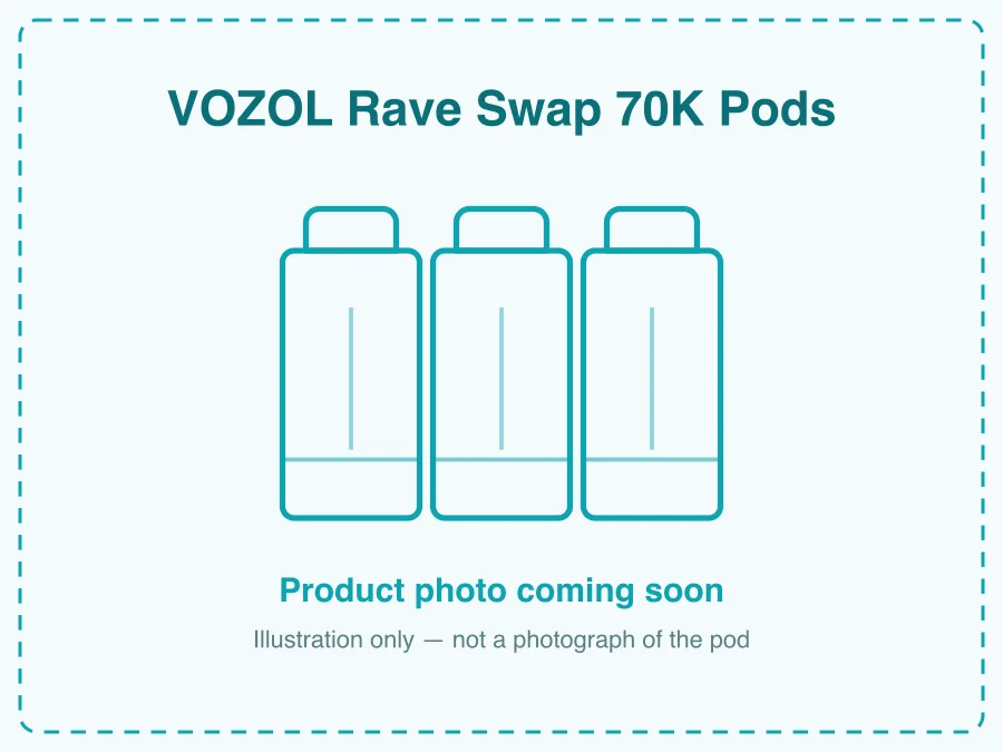 VOZOL Rave Swap 70K Pods | Replacement Pods, 15 Flavors — in stock at TopVapeFlavors