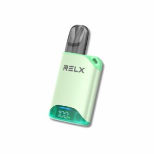 RELX Ultra Vape Device in Jade color with aluminum alloy body and Type-C charging