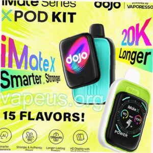 Dojo iMate X 20K Disposable Vape Kit - Dojo Vape Powered by Vaporesso Mango