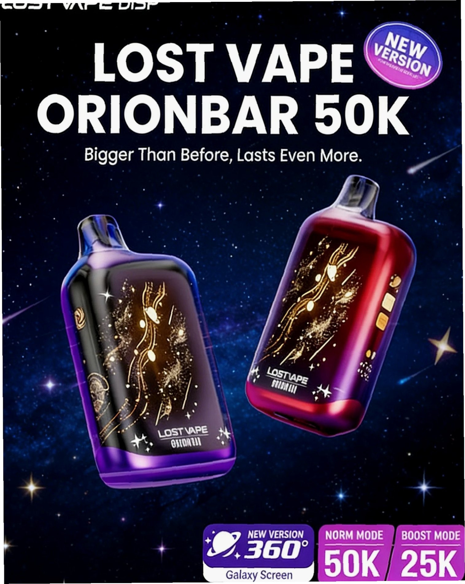 Lost Vape Orion Bar 50K New Version Disposable | Authentic Disposables